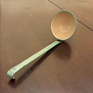 Vintage Green Enamelware Ladle
